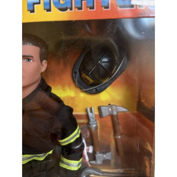 Fire Fighter Power Team Black Uniform 12" Poseable Action Figure - Picture 5 of 6